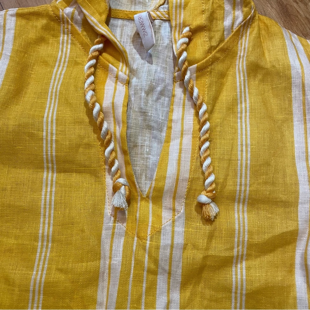 Zimmerman Anneke Linen Cover Up Dress - Picture 4 of 10